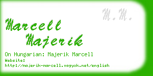 marcell majerik business card